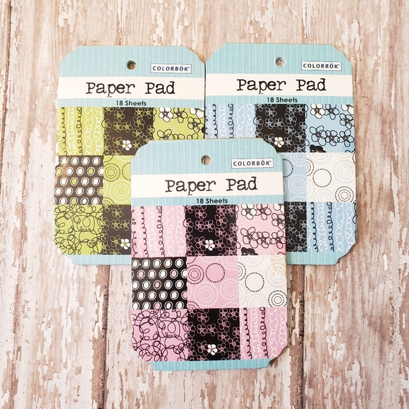 Colorbok Other - 3 Colorbok Mini Paper Pads Pink Blue Green